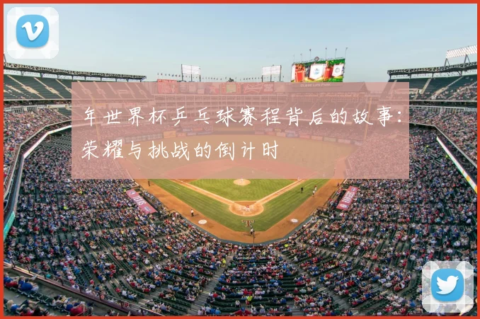 年世界杯乒乓球赛程背后的故事：荣耀与挑战的倒计时